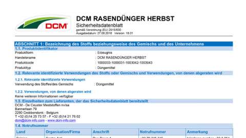 Download: Sicherheits­datenblätter