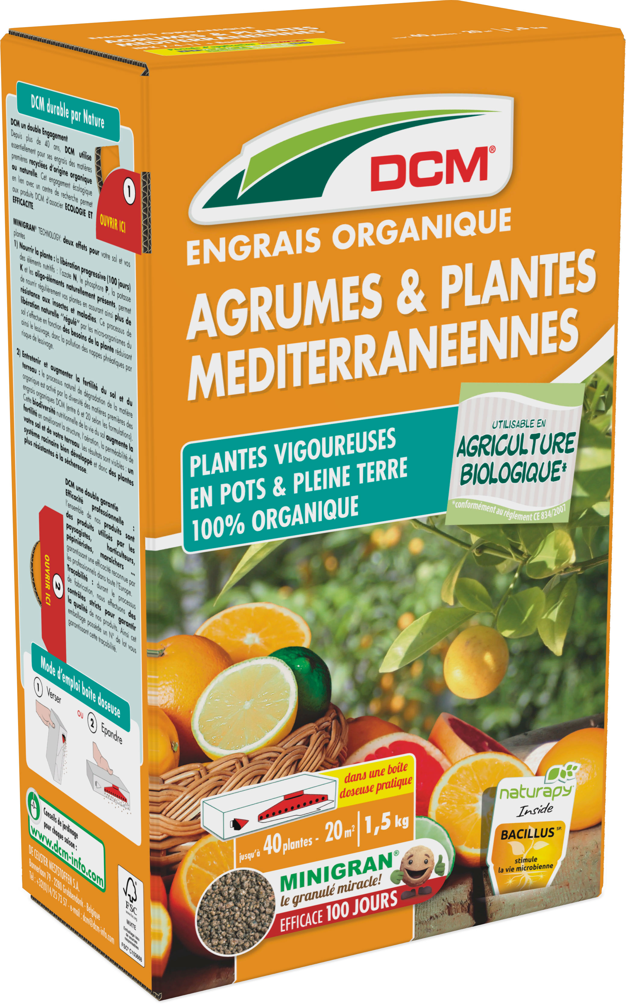 Engrais bio Agrumes et Plantes Méditerranées 750 g - La Bonne Graine