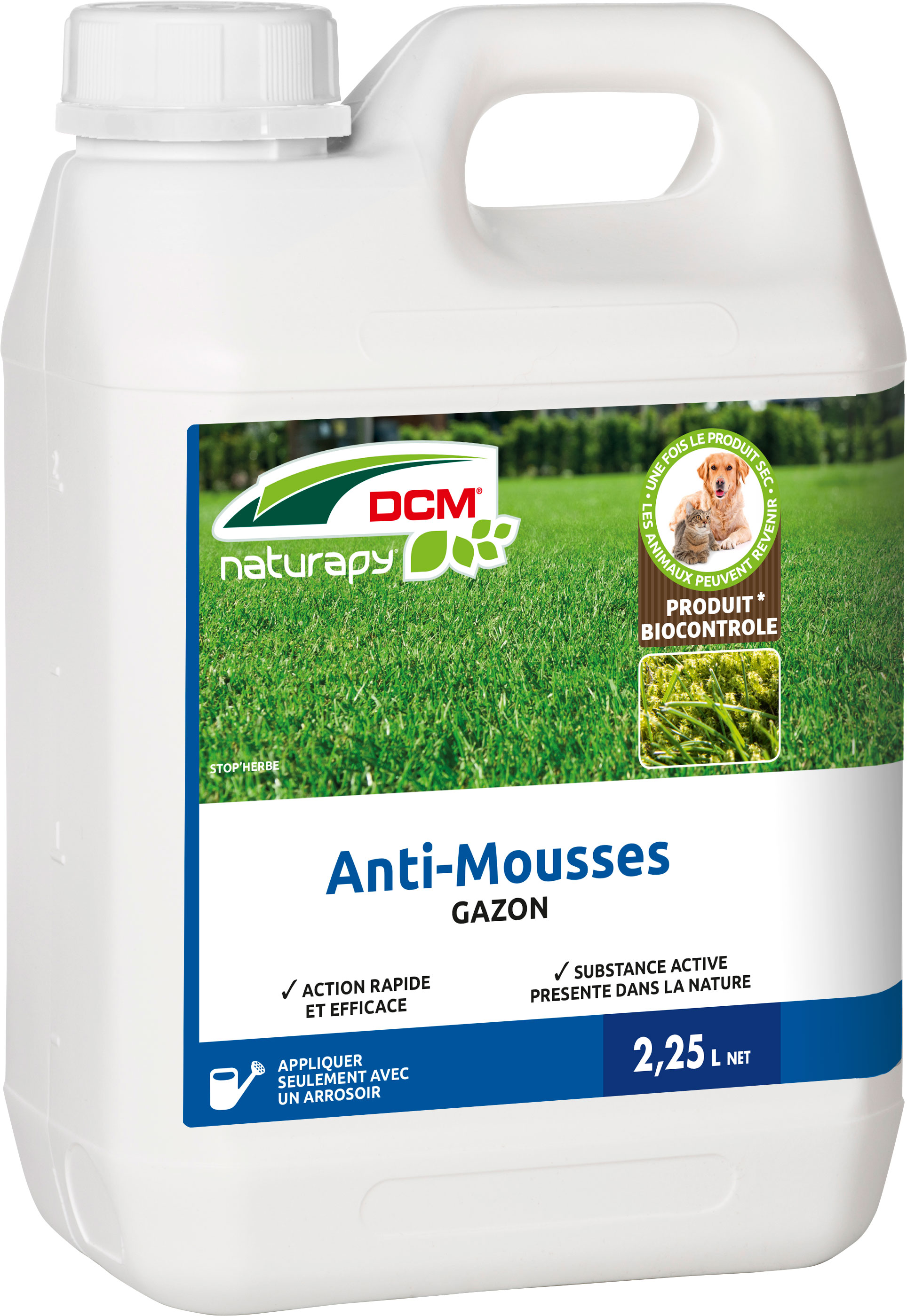 Herbicide total anti-mousse DCM Terrasses, allées & sentiers concentré 5L  400m²