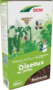 Mélange de fleurs Oiseaux au jardin DCM