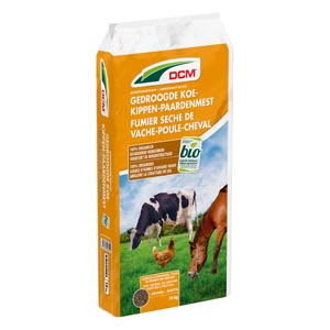 DCM Gedroogde Koe-Kippen-Paardenmest