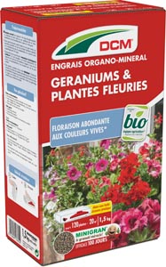 Engrais Géraniums & Plantes fleuries DCM